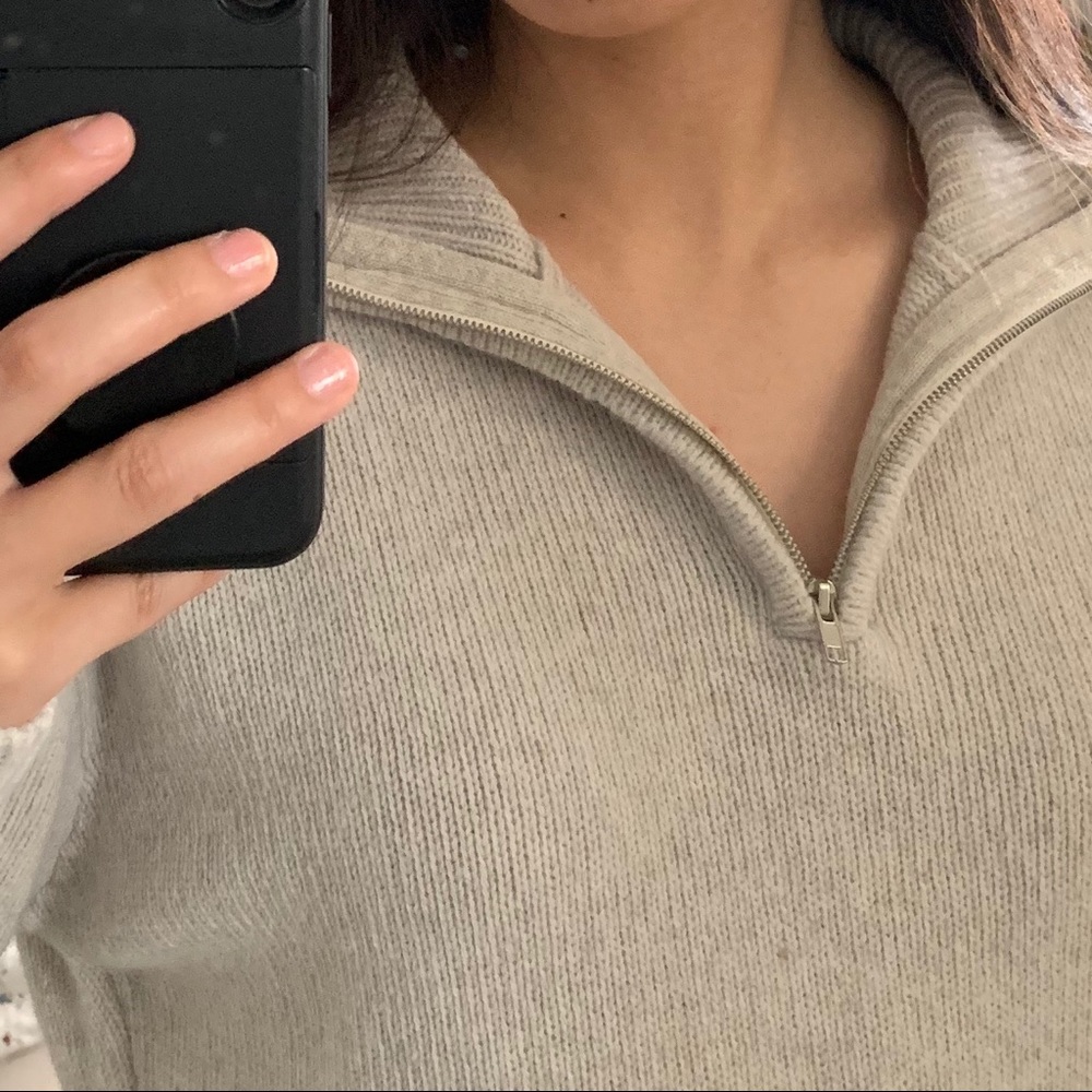 brandy melville quarter zip